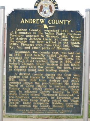 Andrew County Marker image. Click for full size.