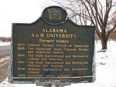 Alabama A&M University Marker (side 2) image. Click for full size.