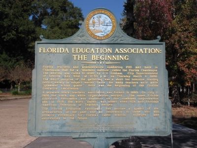 Florida Education Association: The Beginning Marker image. Click for full size.