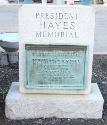 President Hayes Memorial Marker. Click for full size. President Hayes Memorial Marker image. Click for full size.