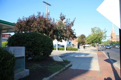 President Hayes Memorial Marker. Click for full size. President Hayes Memorial Marker image. Click for full size.