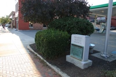President Hayes Memorial Marker. Click for full size. President Hayes Memorial Marker image. Click for full size.