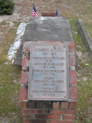 Nathaniel Mitchell Gravesite Marker image. Click for full size.