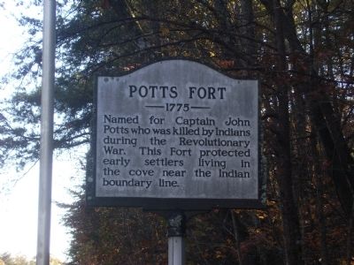 Potts Fort Marker image. Click for full size.