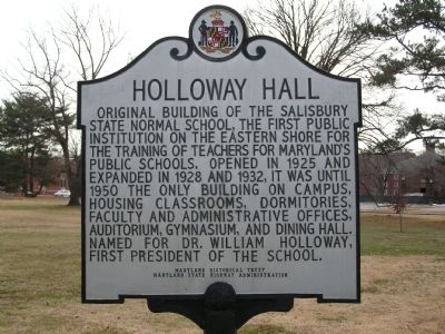 Holloway Hall Marker image. Click for full size.