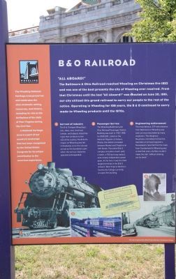 B & O Railroad Marker image. Click for full size.