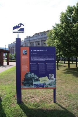 B & O Railroad Marker image. Click for full size.