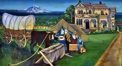 Ezra Meeker Mural. Click for full size. Ezra Meeker Mural image. Click for full size.