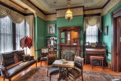 Living Room, Meeker Mansion. Click for full size. Living Room, Meeker Mansion image. Click for full size.
