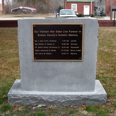 Sussex County War Memorial (rear) image. Click for full size.
