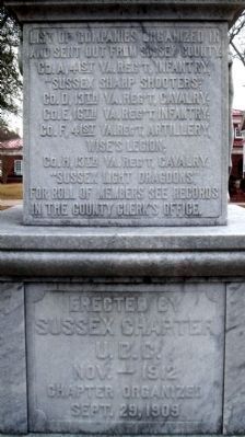 UDC Monument (rear) image. Click for full size.