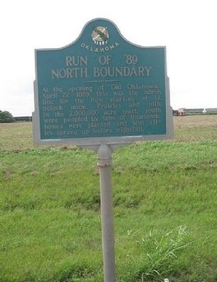 Run of '89 North Boundary Marker image. Click for full size.