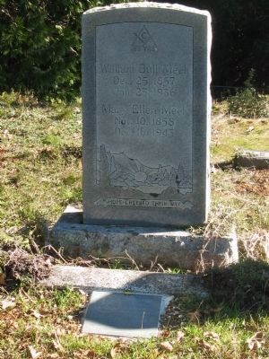 William Bull Meek Marker and Headstone image. Click for full size.