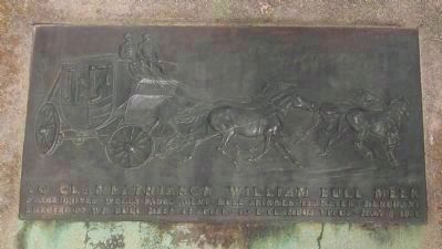 William Bull Meek Marker - Upper Plaque. Click for full size. William Bull Meek Marker - Upper Plaque image. Click for full size.