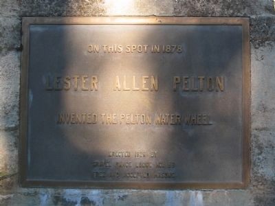 Lester Allen Pelton Marker image. Click for full size.