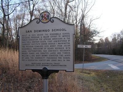 San Domingo School Marker image. Click for full size.