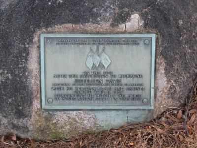 On This Site After the Evacuation of Richmond Jefferson Davis Marker. Click for full size. On This Site After the Evacuation of Richmond Jefferson Davis Marker image. Click for full size.