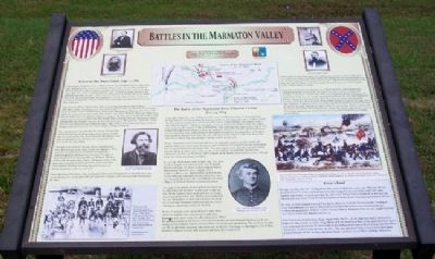 Battles in the Marmaton Valley Marker. Click for full size. Battles in the Marmaton Valley Marker image. Click for full size.