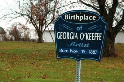 Birthplace of Georgia O'Keeffe Marker image. Click for full size.