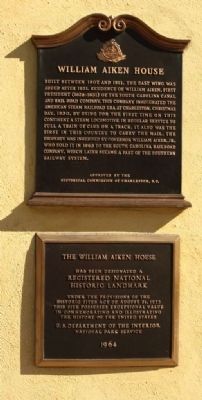 William Aiken House Marker image. Click for full size.