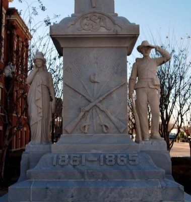 Forrest County Confederate Monument -<br>Northeast Base image. Click for full size.