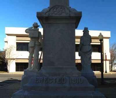 Forrest County Confederate Monument -<br>Southwest Base image. Click for full size.