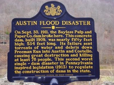 Austin Flood Disaster Marker image. Click for full size.