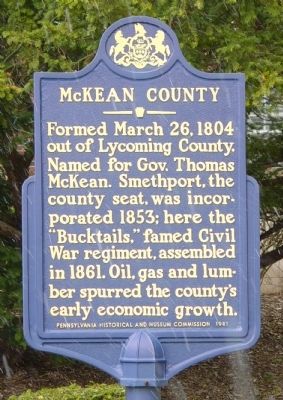 McKean County Marker image. Click for full size.