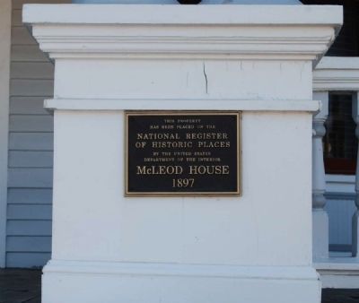 McLeod House Marker image. Click for full size.