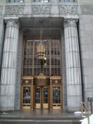 State Office Building Main Entrance - Outside image. Click for full size.
