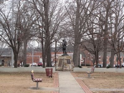 Doughboy Monument Marker. Click for full size. Doughboy Monument Marker image. Click for full size.