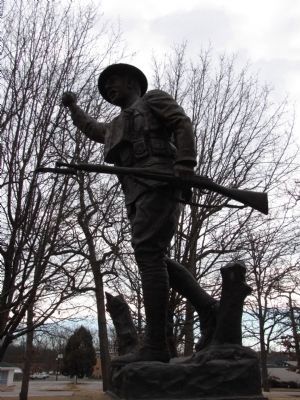 Doughboy Monument detail. Click for full size. Doughboy Monument detail image. Click for full size.
