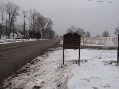 Post Cemetery Marker - old location of the marker image. Click for full size.