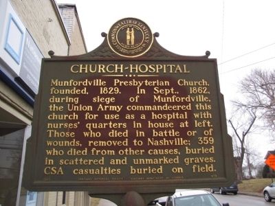 Church-Hospital Marker image. Click for full size.