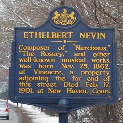 Ethelbert Nevin Marker image. Click for full size.
