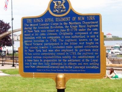 The King's Royal Regiment of New York Marker image. Click for full size.