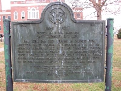 Hart County Marker. Click for full size. Hart County Marker image. Click for full size.