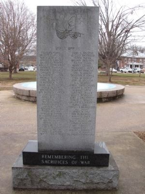 Hart County War Memorial (reverse) image. Click for full size.