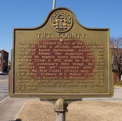 Tift County Marker image. Click for full size.