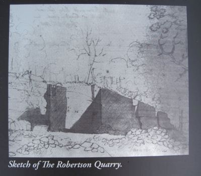 The Robertson Quarry Marker image. Click for full size.