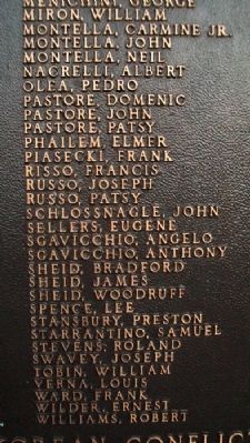 Marcus Hook First Ward WWII Honor Roll. Click for full size. Marcus Hook First Ward WWII Honor Roll image. Click for full size.