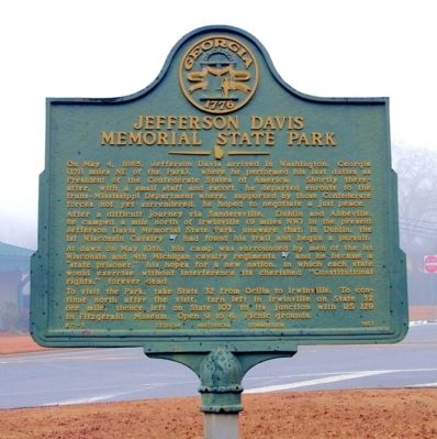 Jefferson Davis Memorial State Park Marker image. Click for full size.