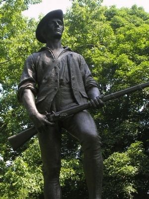 Closeup of the Minuteman Statue image. Click for full size.
