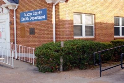 Macon County Marker. Click for full size. Macon County Marker image. Click for full size.