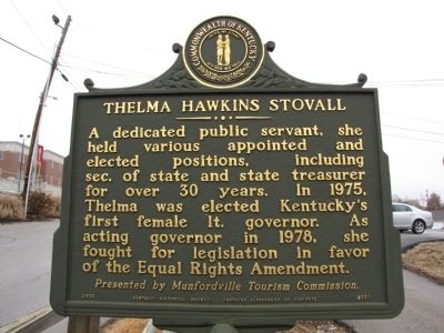 Thelma Hawkins Stovall Marker image. Click for full size.