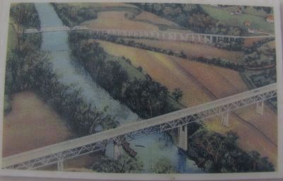 The L&N Turnpike Bridge and the Buckner Memorial Bridge. image. Click for full size.