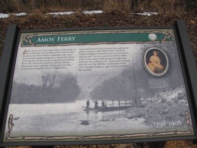 Amos' Ferry Marker. Click for full size. Amos' Ferry Marker image. Click for full size.