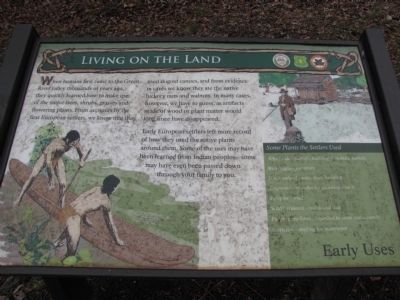 Living on the Land Marker. Click for full size. Living on the Land Marker image. Click for full size.