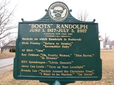 "Boots" Randolph Marker image. Click for full size.