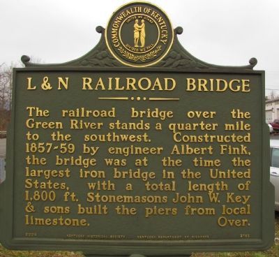 L&N Railroad Bridge Marker. Click for full size. L&N Railroad Bridge Marker image. Click for full size.